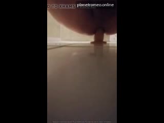 in the shower with my dildo
